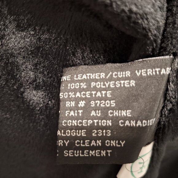 Danier Black Leather Coat with winter lining size 6-8 - Picture 8 of 15